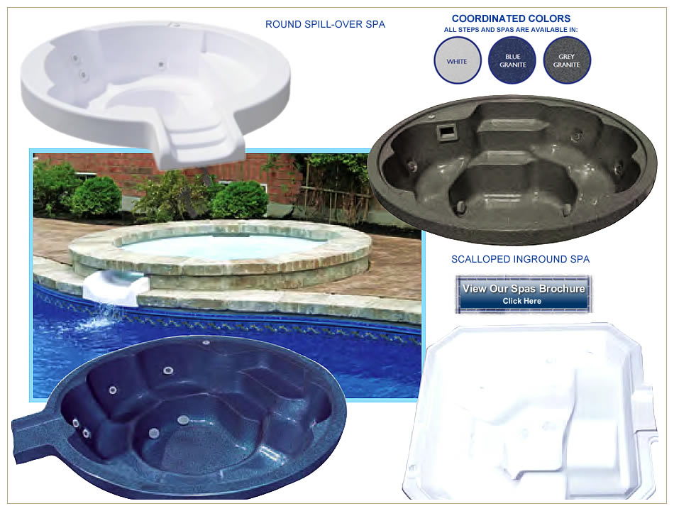 Orlando vinyl liner replacement, spas, steps, hot tubs, swimming pools and best Pacific Pools builders.